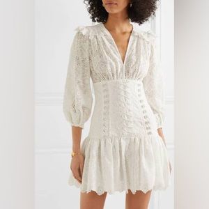 ZIMMERMANN // LINEN HONOUR CORSET DRESS -  see waist measurement last picture
